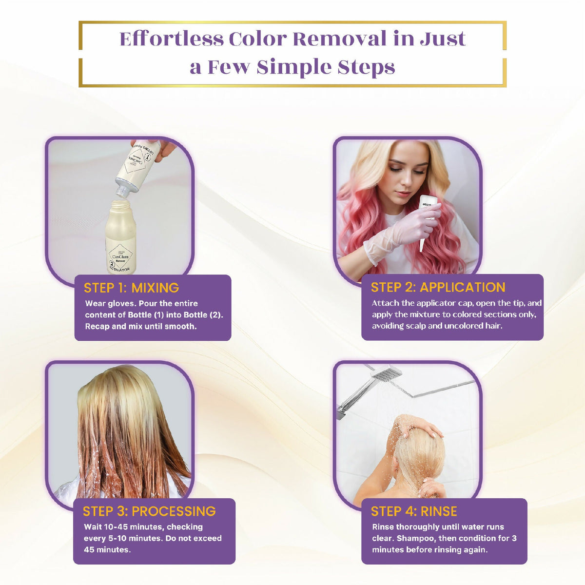 Image 4 of Cosglam Hair Highlighter Remover - White