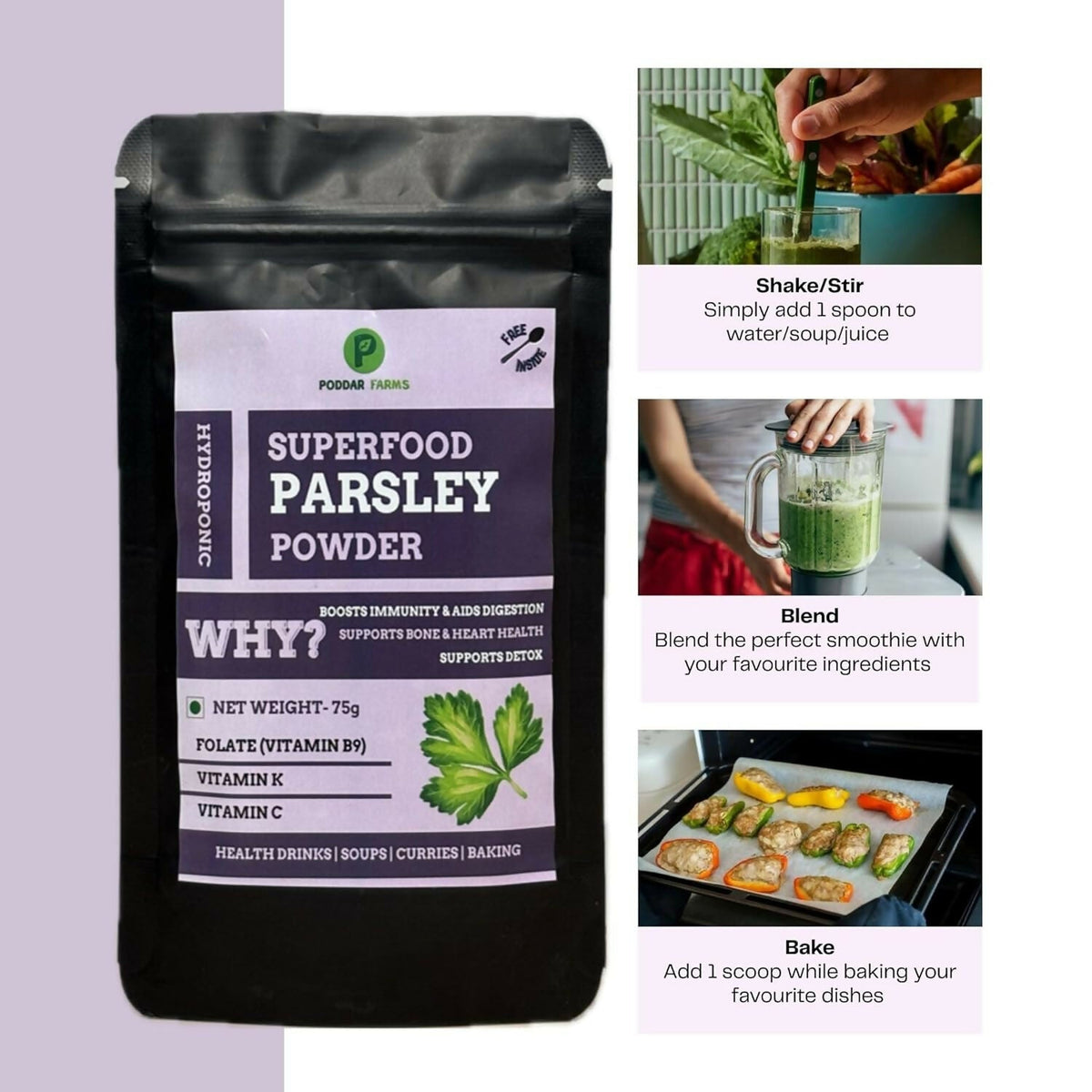 Image 3 of Poddar Farms Premium Parsley Powder