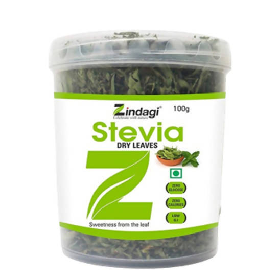 Image 1 of Pack of 1 / 100 gm for the product Zindagi Stevia Dry Leaves