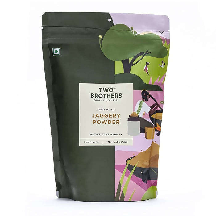 Image 1 of 500 gm for the product Two Brothers Organic Farms Sugarcane Jaggery Powder
