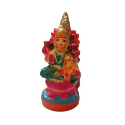 Image 2 of Handcrafted Clay Ashta Lakshmi Idol - 12 cm
