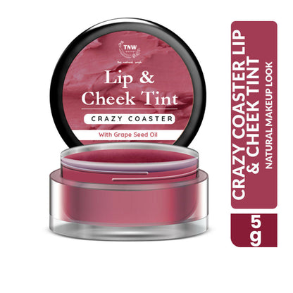 Image 2 of The Natural Wash Crazy Coaster Lip & Cheek Tint with Grape Seed Oil