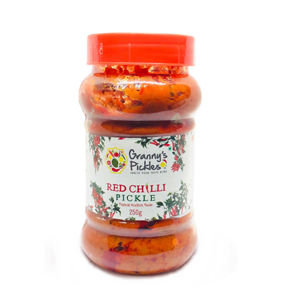 Image 1 of 250 gm / Pack of 1 for the product Granny's Pickles Red Chilli Pickle