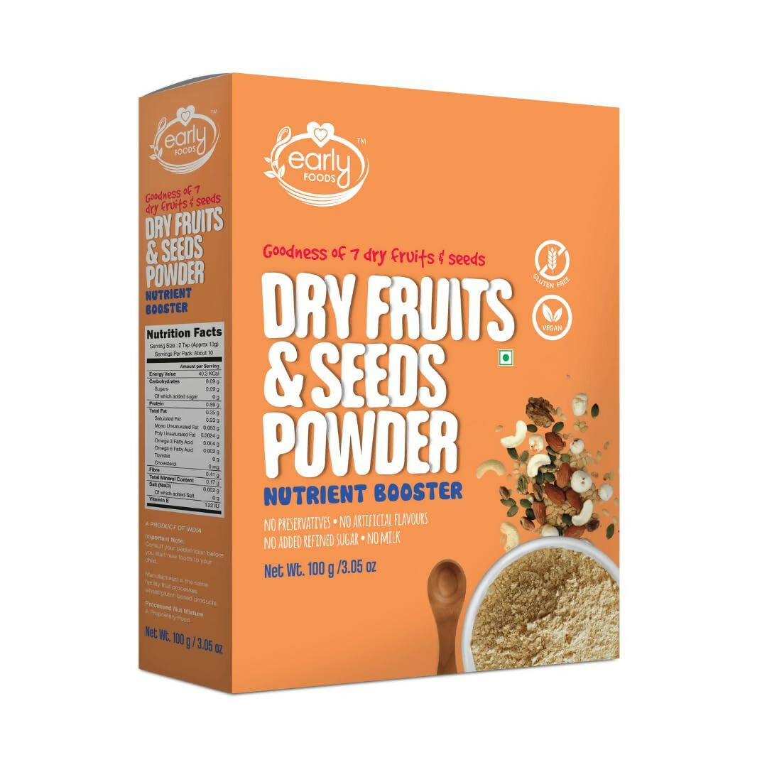 Image 1 of 100 gm for the product Early Foods Dry Fruits & Seeds Powder for Kids