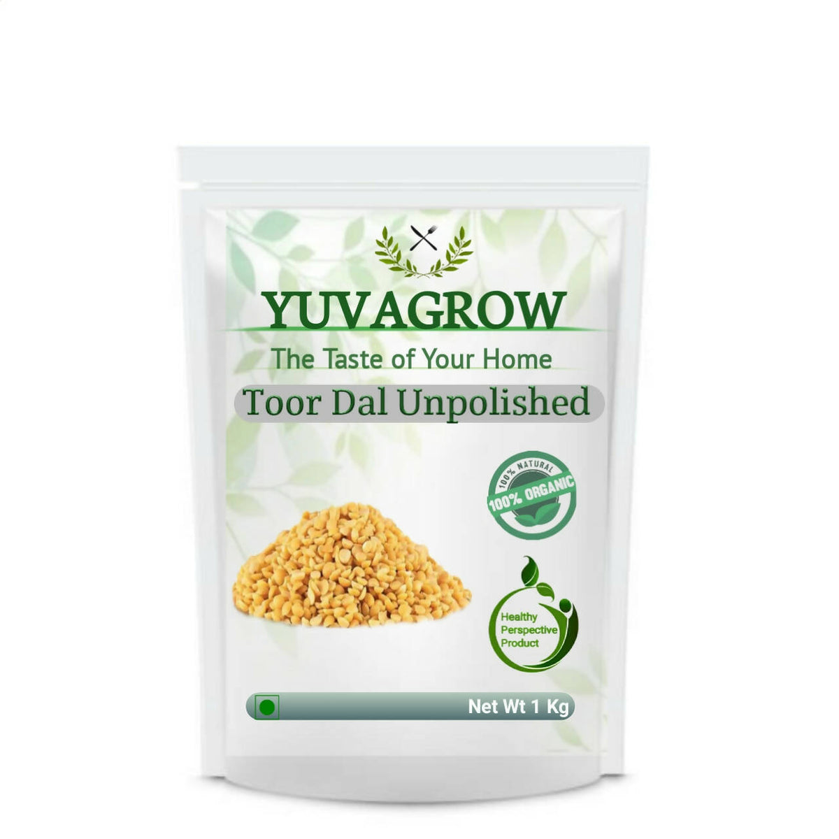 Image 1 of 1 kg / Pack of 1 for the product Yuvagrow Toor Dal Unpolished