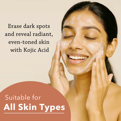 Image 6 of CareVeda Kojic Acid Face Wash For Reduces Dark Spots & Pigmentation Suitable For All Skin Types