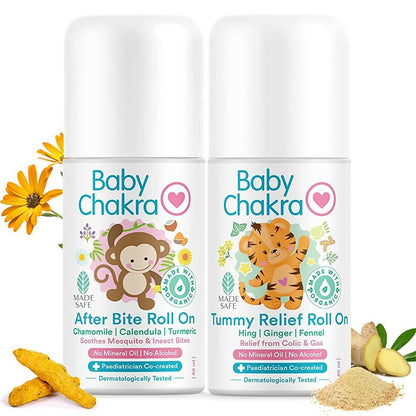 Image 1 of Combo for the product BabyChakra Tummy Relief Roll On & After Bite Roll on Combo