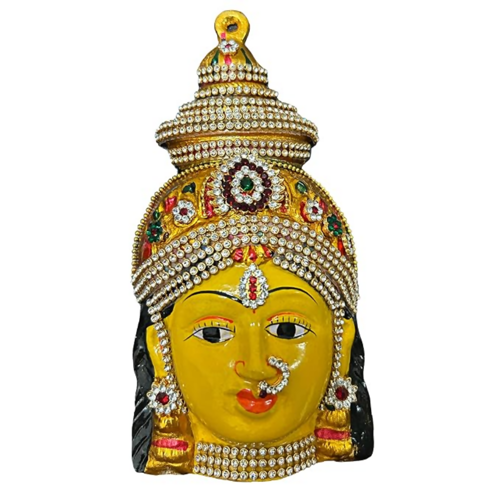 Image 2 of Ammavari Idol Varalakshmi Idol Full Set with Face - Green