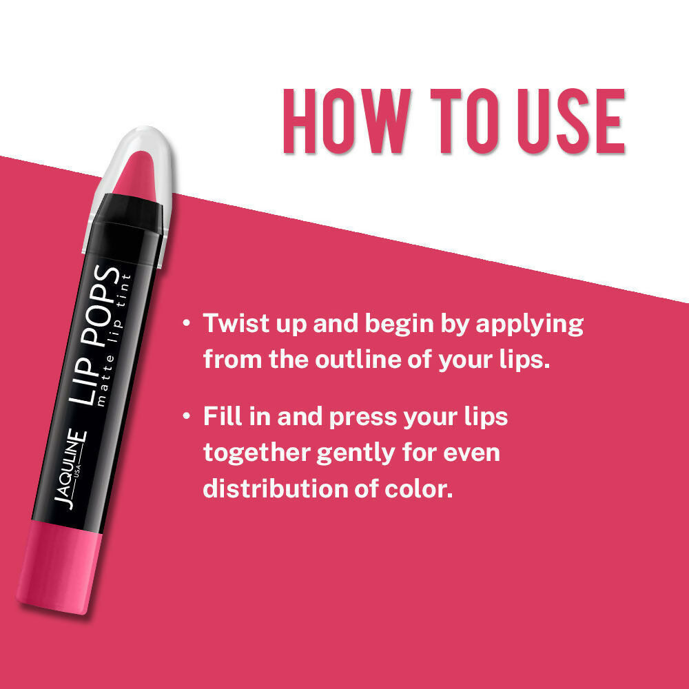 Image 5 of Jaquline USA Lip Pops Matte Lip Tint - Pink Pop 06