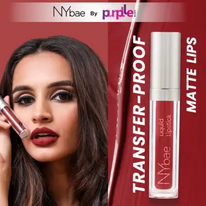 Image 2 of NY Bae Confessions Liquid Lipstick - Snowflake Kisses 8
