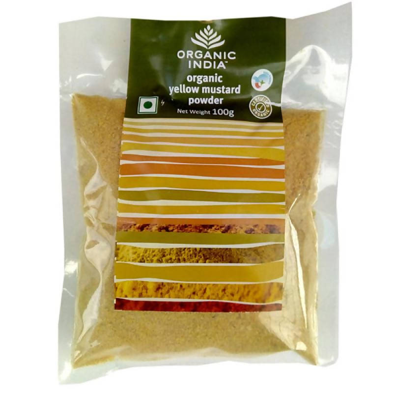 Image 1 of 100 gm for the product Organic India Organic Yellow Mustard Powder