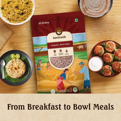 Image 4 of GeoSvasth Organic Red Poha