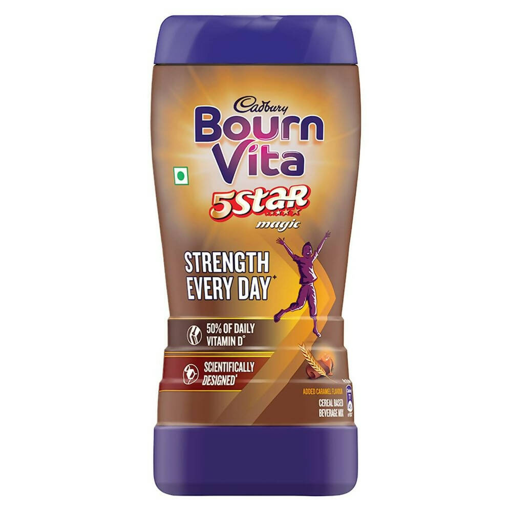 Image 1 of 500 gm Jar / Caramel for the product Cadbury Bournvita 5-Star Magic Health Drink