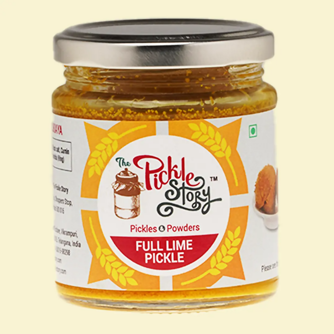 Image 1 of 200 gm (Jar ) / Pack of 1 for the product The Pickle Story Ninchudkaya – Stuffed Full Lime Pickle