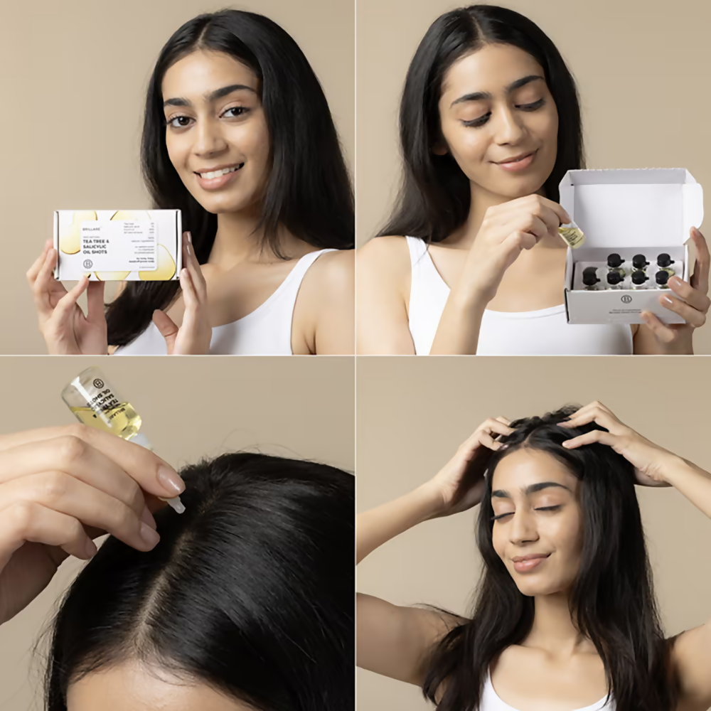 Image 7 of Brillare Tea Tree & Salicylic Oil Shots For Dandruff Control