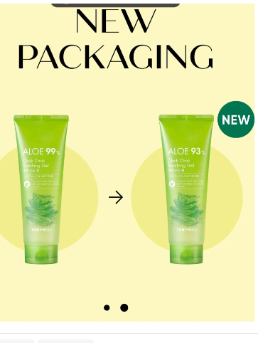 Image 2 of Tonymoly Aloe 99% Chok Chok Soothing Gel - Korean Skincare