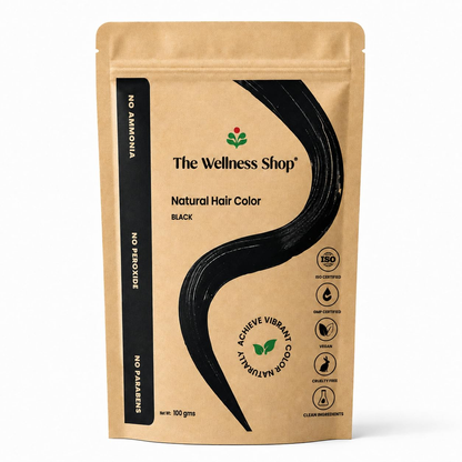 Image 1 of 100 gm / Pack of 1 for the product The Wellness Shop Organic Black Hair Color