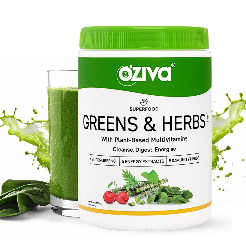 Image 1 of 250 gm / Pack of 1 for the product OZiva Superfood Greens & Herbs With Whole Food