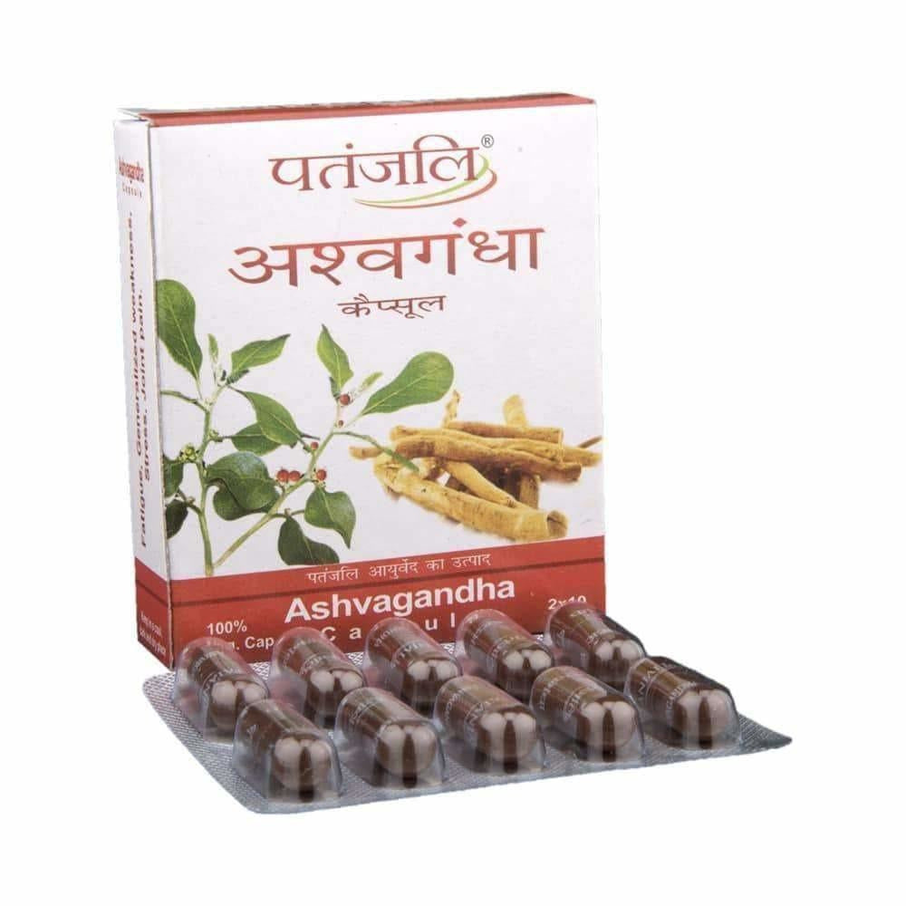 Image 1 of 20 caps / Pack of 1 for the product Patanjali Ashwagandha Capsules
