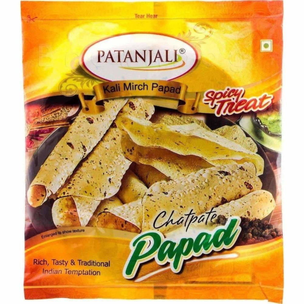 Image 1 of 200 gm / Pack of 1 for the product Patanjali Kali Mirch Papad