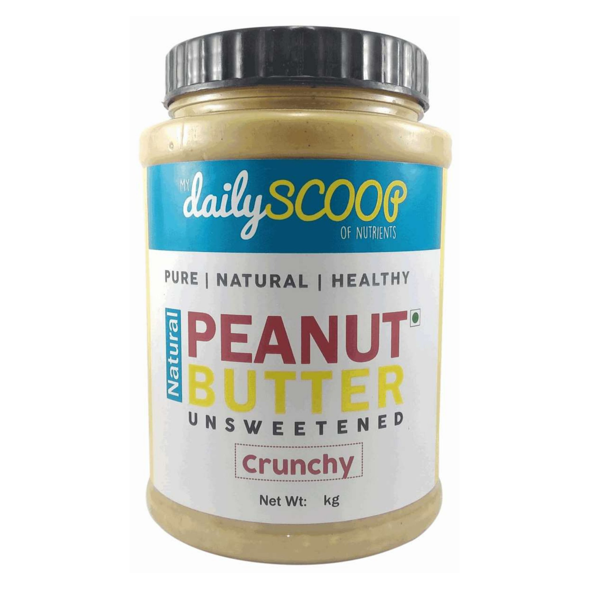 Image 1 of 1 kg for the product Sattvic Foods Peanut Butter Crunchy (No additives)