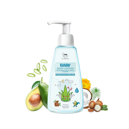 Image 1 of The Natural Wash Moisturising Baby Body Lotion With Avocado Oil & Calendula Oil