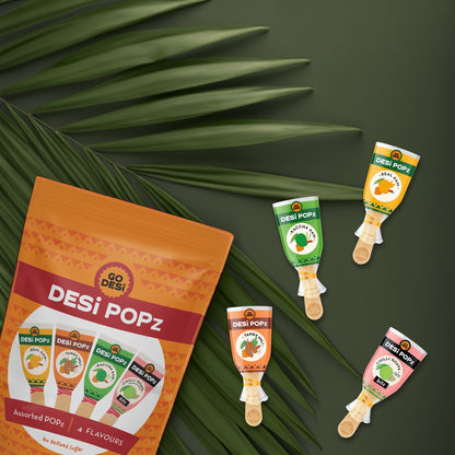 Image 2 of Go desi POPz Combo Pack | Tangy Imli | Real Aam | Kaacha Aam | Chilli Guava | 20 Pc/ Pack