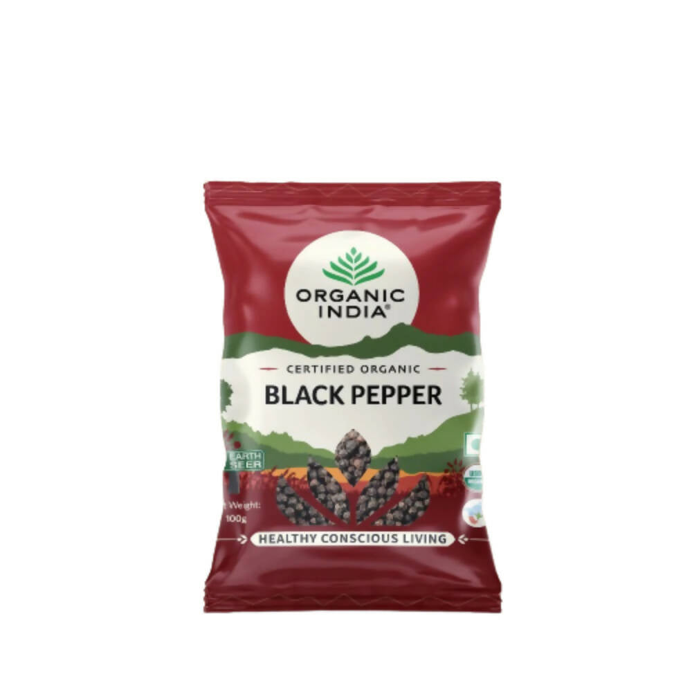 Image 1 of 100 gm for the product Organic India Black Pepper