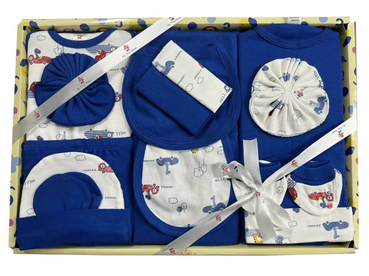 Buy My Tiny Wear Full Sleeves New Born Baby Gift Set Greyish