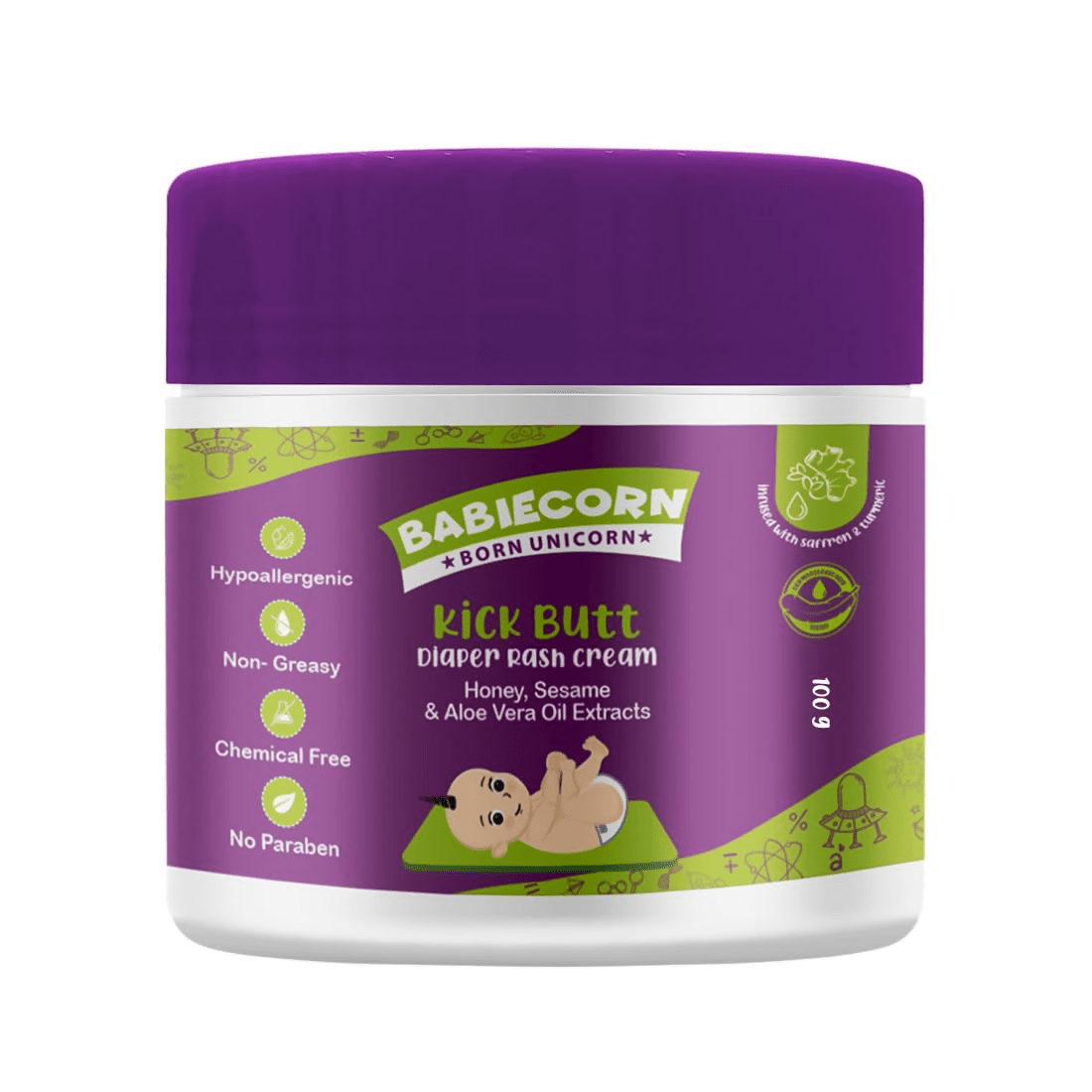 Image 1 of Babiecorn Kick Butt Diaper Rash Cream