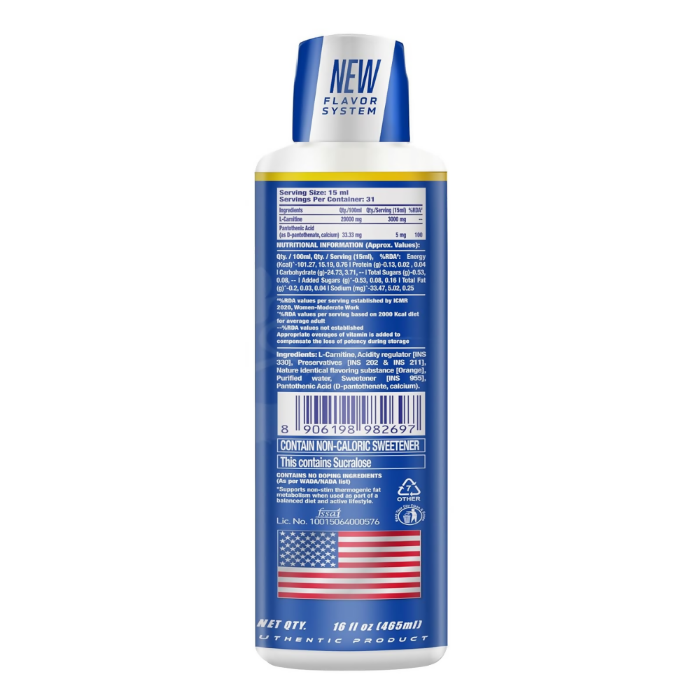 Image 2 of Ronnie Coleman Signature Series L-Carnitine XS 3000mg Liquid-Orange Smash