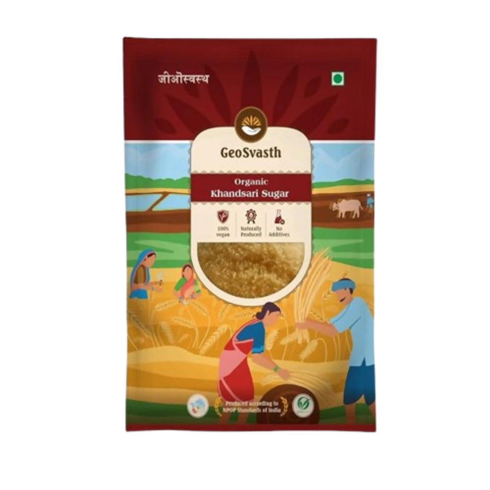 Image 1 of 1 kg / Pack of 1 for the product Geosvasth Organic Khandsari Sugar