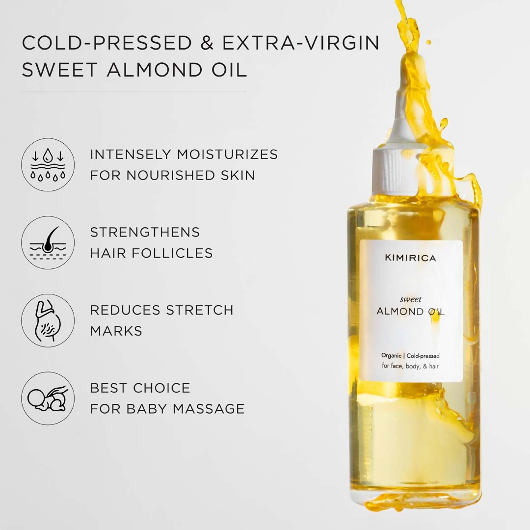 Image 2 of Kimirica Sweet Almond Oil For Hair & Glowing Skin