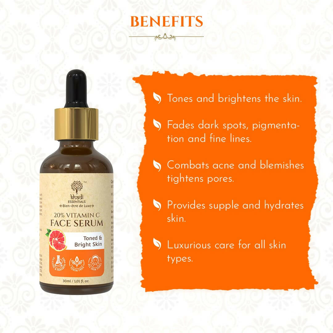 Image 2 of Khadi Essentials 20% Vitamin C Face Serum