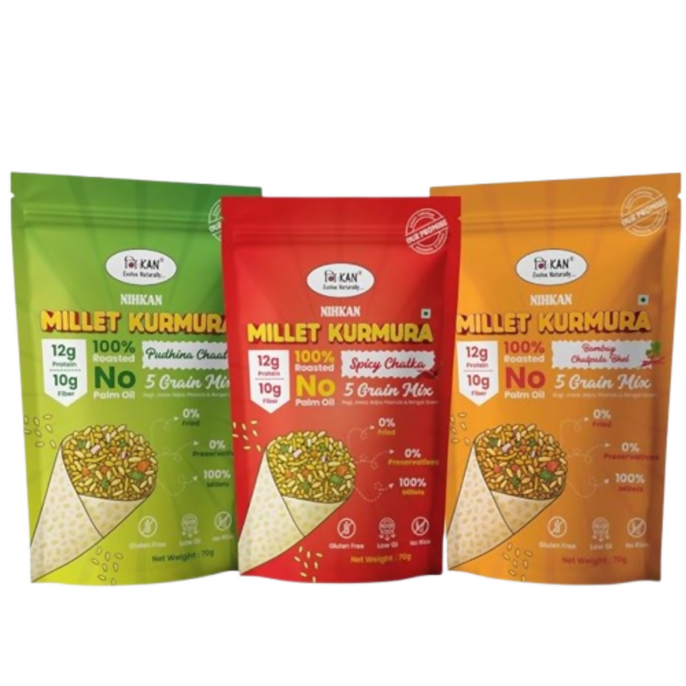 Image 1 of combo for the product NIHKAN Millet Kurmura 5 Grain Mix