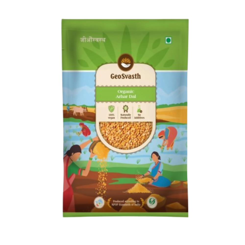 Image 1 of 500 gm for the product Geosvasth Organic Arhar Dal