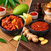 Image 1 of combo for the product Tenali Ruchulu Pickles Combo: Mango Pickle + Ginger Pickle