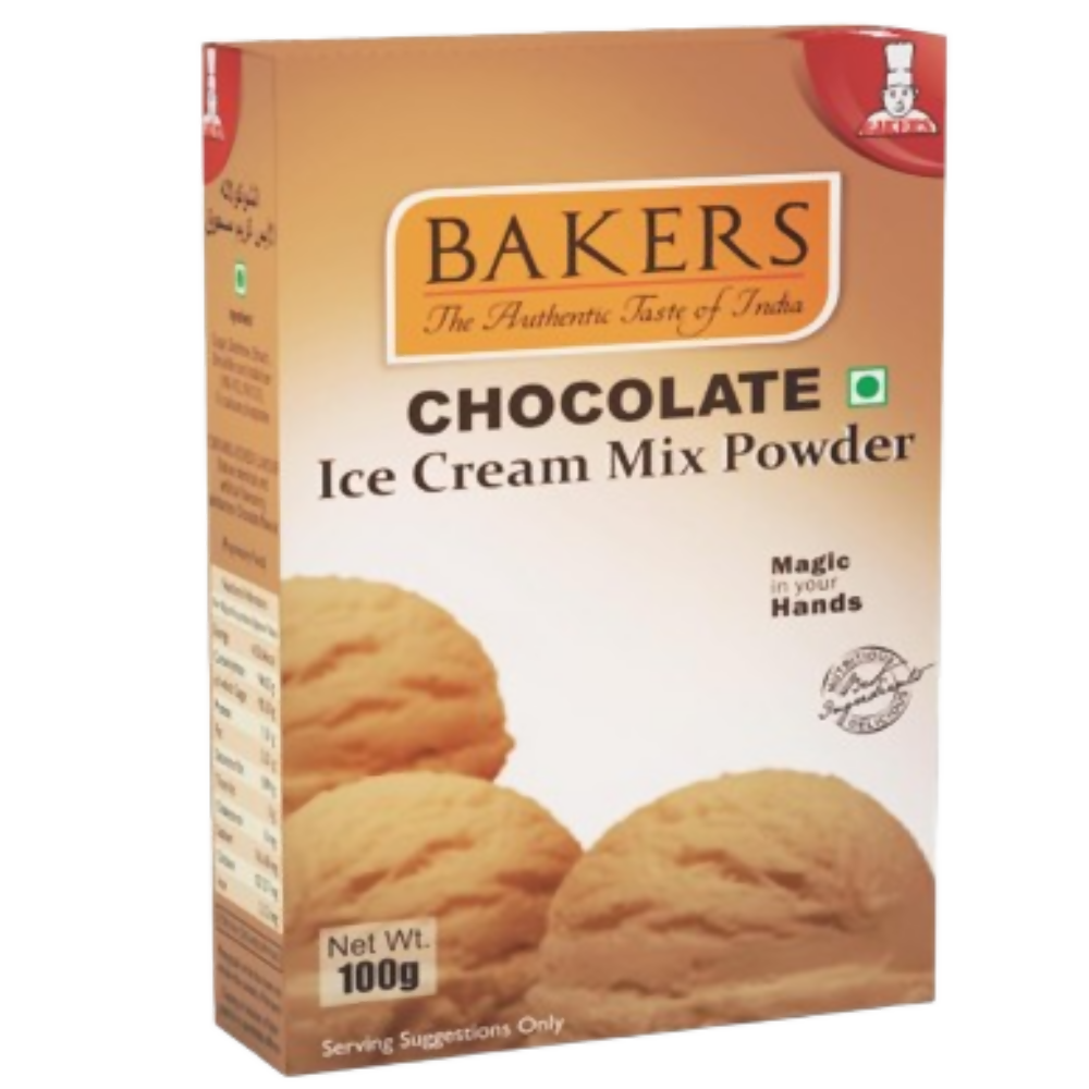 Image 1 of 100 gm / Pack of 3 for the product BAKERS Chocolate Ice Cream Powder