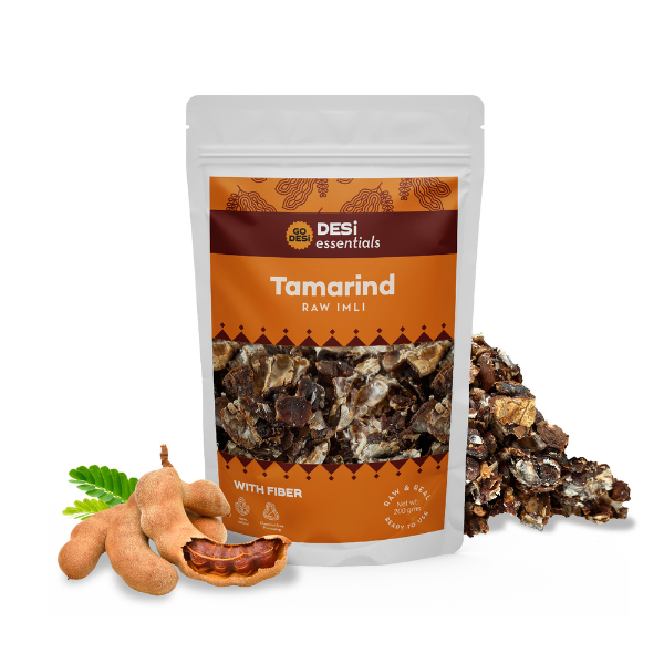 Image 1 of Go desi GO Seedless Raw Tamarind Slab, 200g, Rich in Fibre