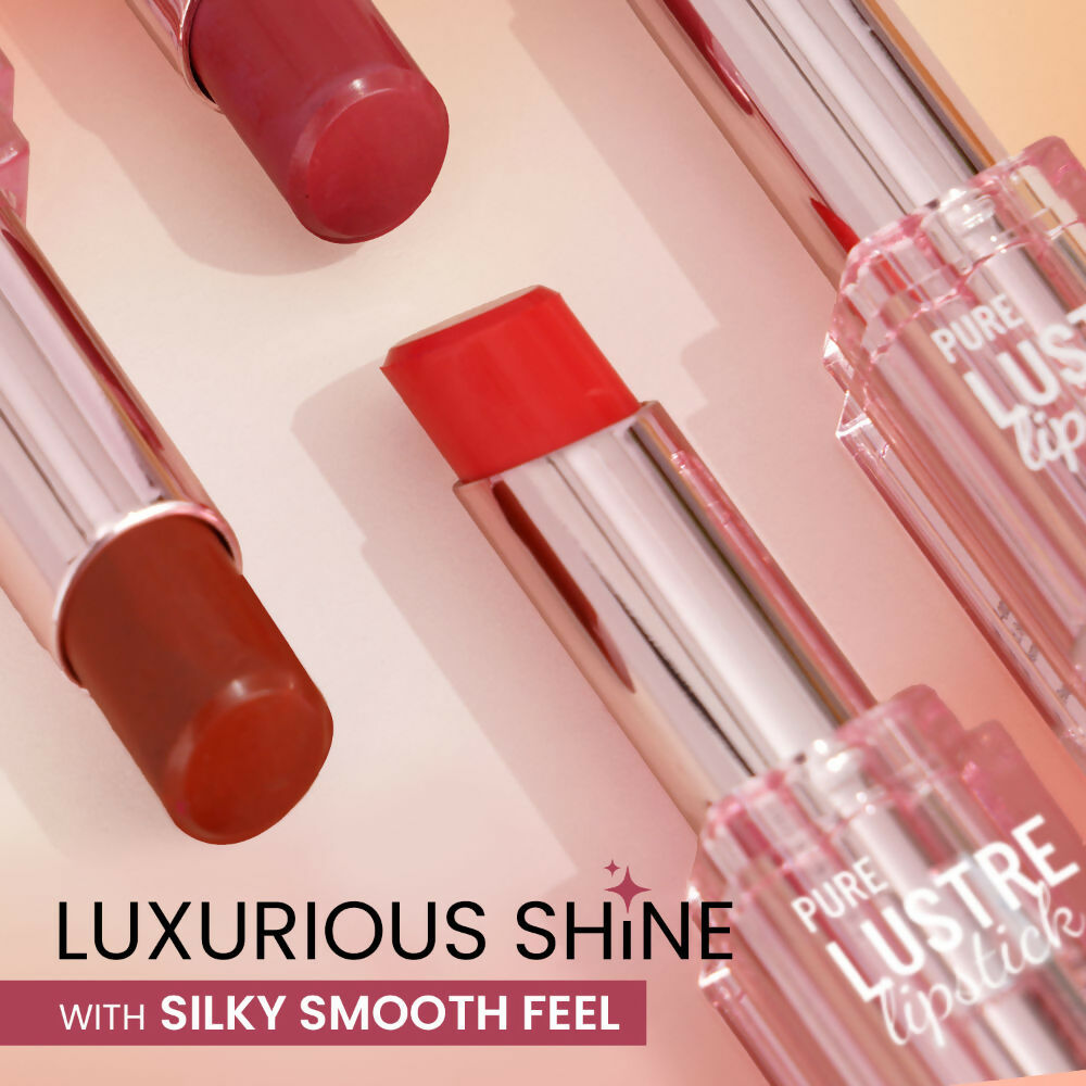 Image 3 of Swiss Beauty High Shine Finish Smooth Glide Pure Lustre Lipstick - 7 Twisted Caramel