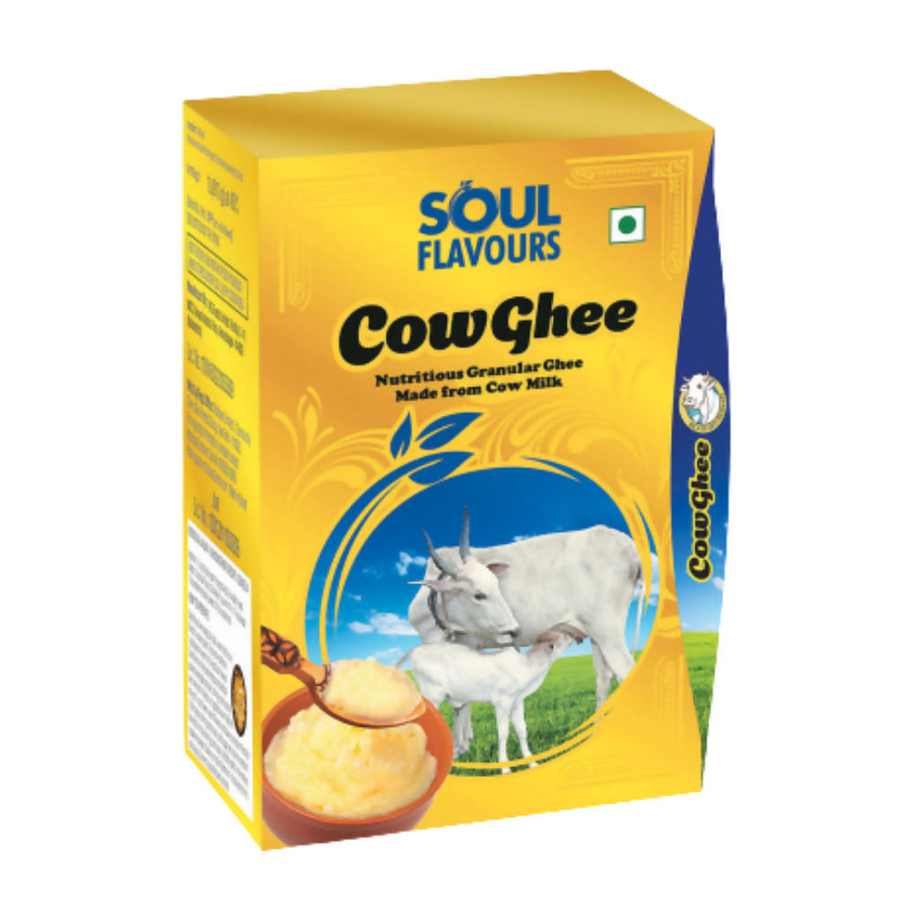 Image 1 of 1 Litre / Pack of 1 for the product Modicare Soul Flavours Cow Ghee | Made From Grass Fed Cow's Milk | Homemade & Certified Organic Ghee