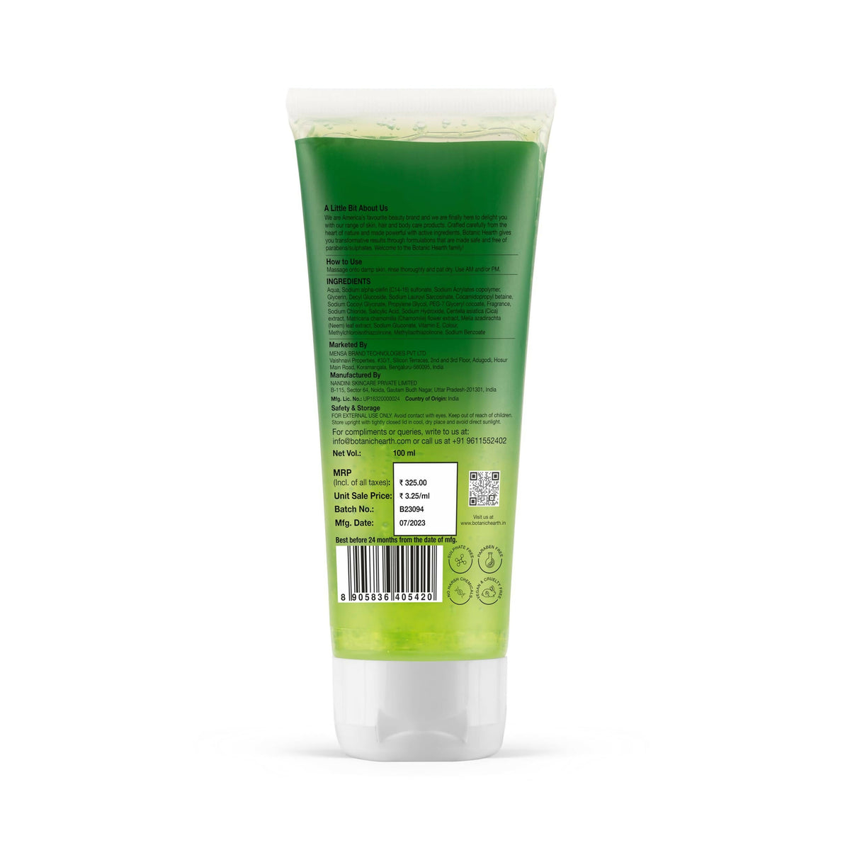 Image 7 of Botanic Hearth Neem, Cica & Salicylic Acid Cleanser Face Wash