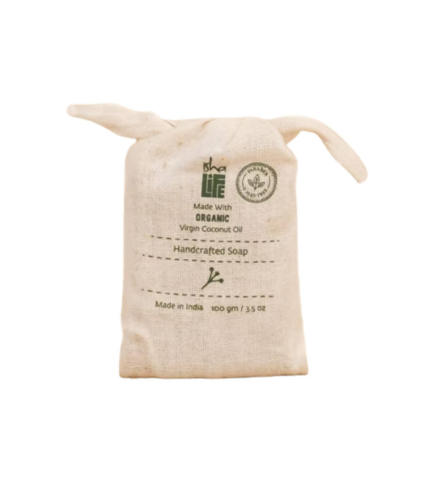 Image 1 of 100 gm for the product Isha Life Organic Virgin Coconut Oil Soap