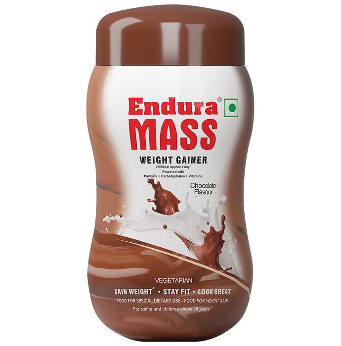 Image 1 of 500 gm / Chocolate for the product Endura Mass Weight Gainer