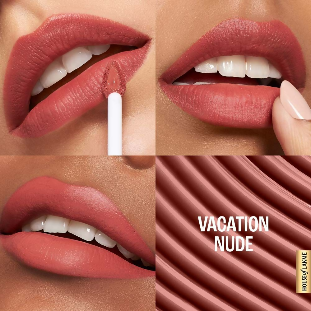 Image 6 of Lakme 9to5 Hya Matte Liquid Lipstick + Hyaluronic Acid - Vacation Nude