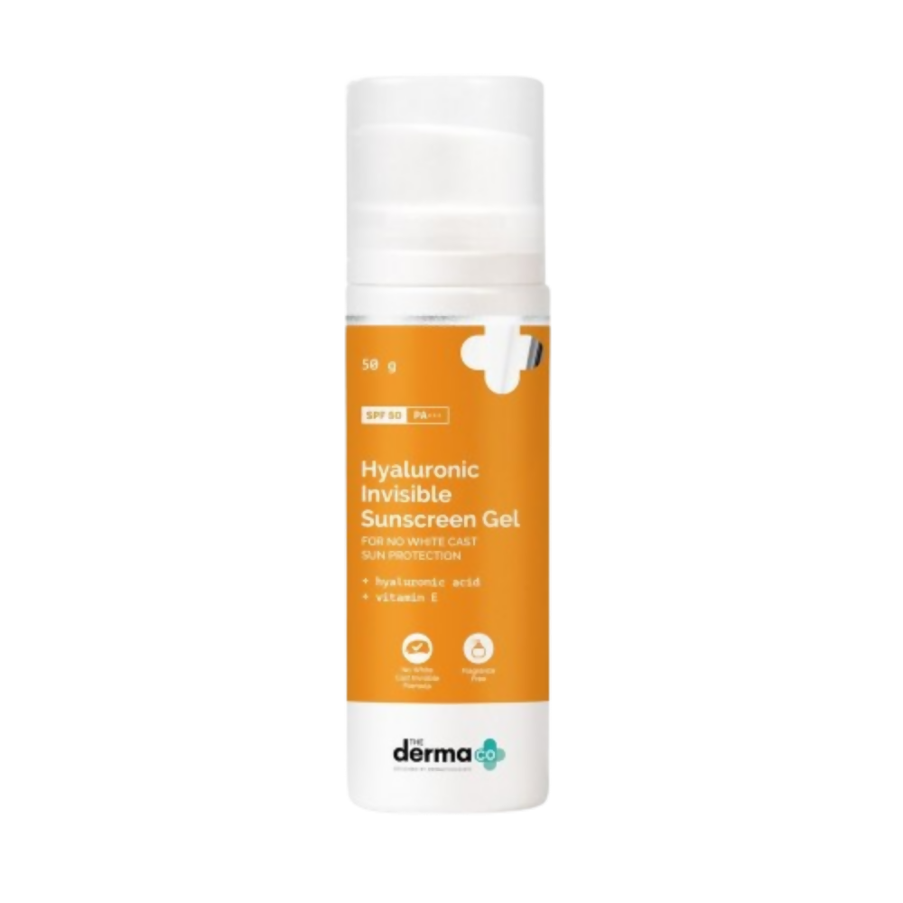 Image 1 of The Derma Co Hyaluronic Invisible Sunscreen Gel with Hyaluronic Acid & Vitamin E