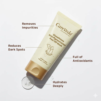 Image 7 of CareVeda Glutathione Anti-Pigmentation Peel off Mask Enriched with Kojic Acid & Arbutin