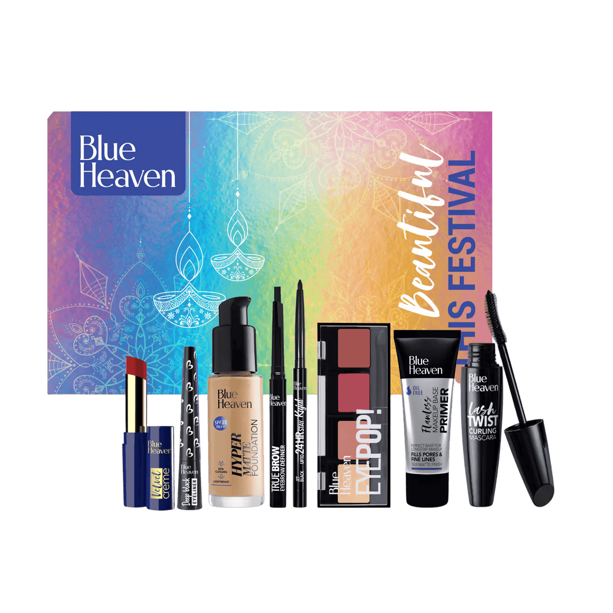 Image 1 of combo / Pack of 1 for the product Blue Heaven Festive Make Up Kit Fair Tone Combo Medium Tone Combo