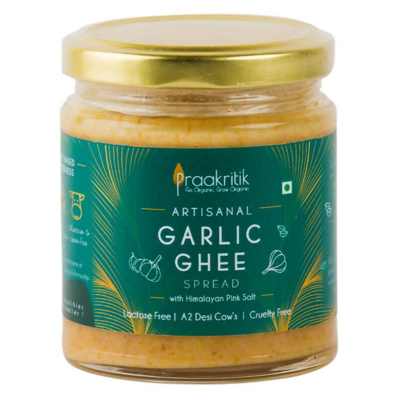 Image 1 of 200 gm / Pack of 1 for the product Praakritik Artisanal Garlic Ghee Spread With Himalayan Pink Salt | Bilona Method | Curd-Churned | Pure, Natural & Healthy | Grass-Fed Cultured Ghee