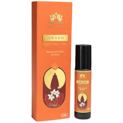 Image 1 of 8 ml for the product Vrinda Awadh Aromatic Oil Roll On